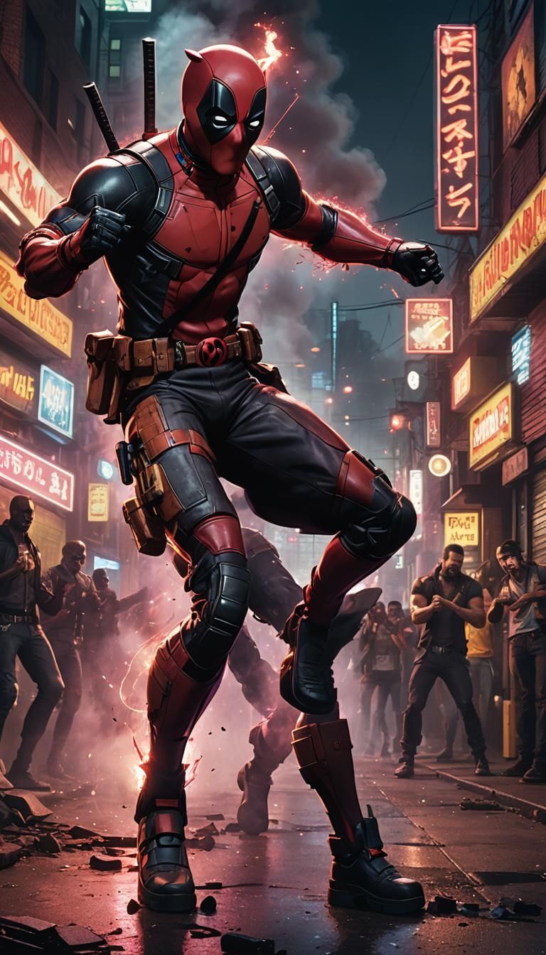 Deadpool vs Wolverine: Epic Neon Dance Battle