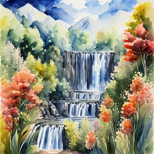 Watercolor Human Figure Painting