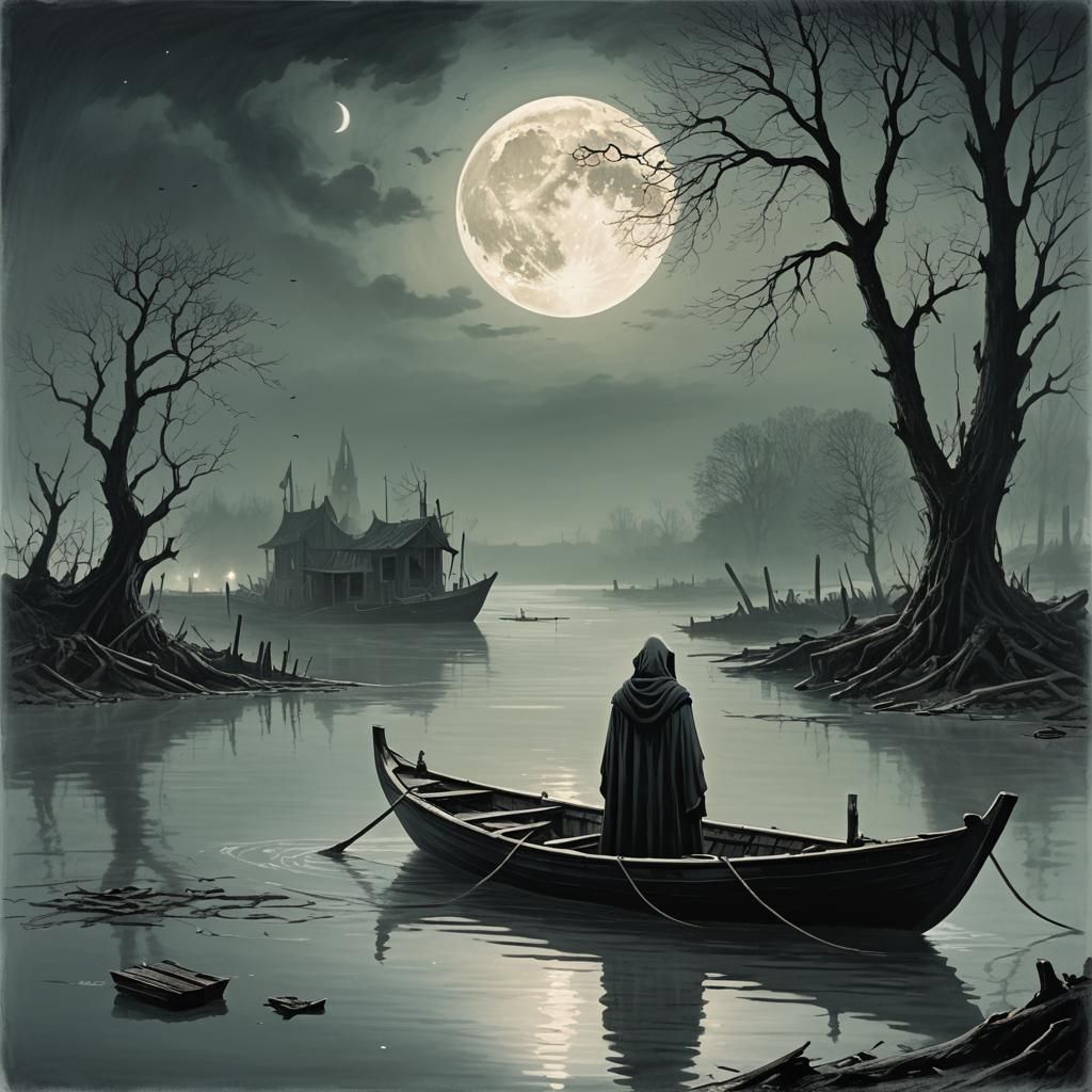 Crossing the River Styx: Eerie Dreamscape