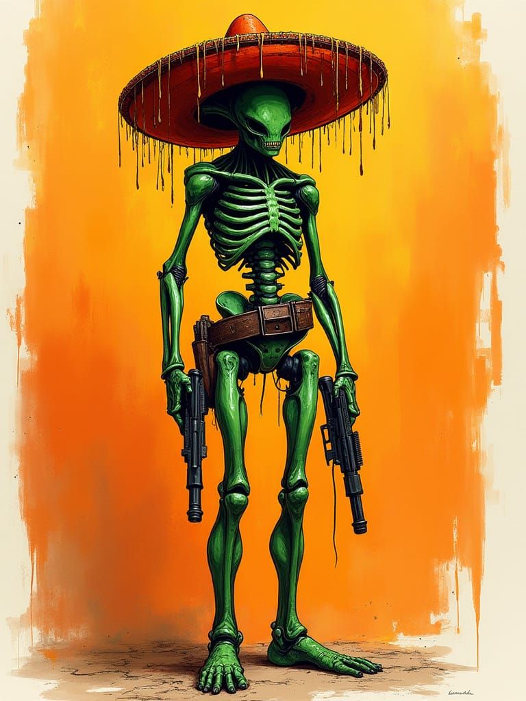 Sombrero'd Gunslinger.