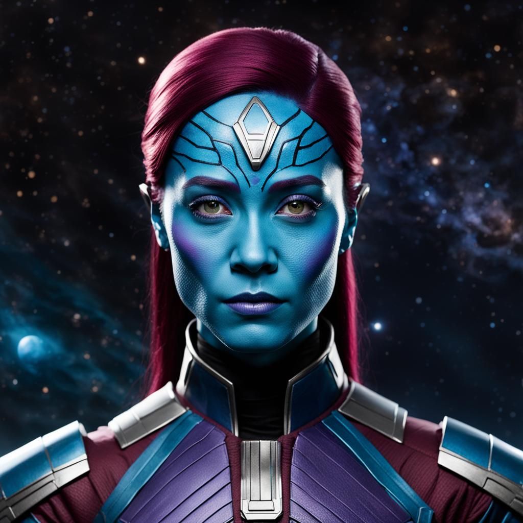 Zoe Saldaña Transforms Into Nebula