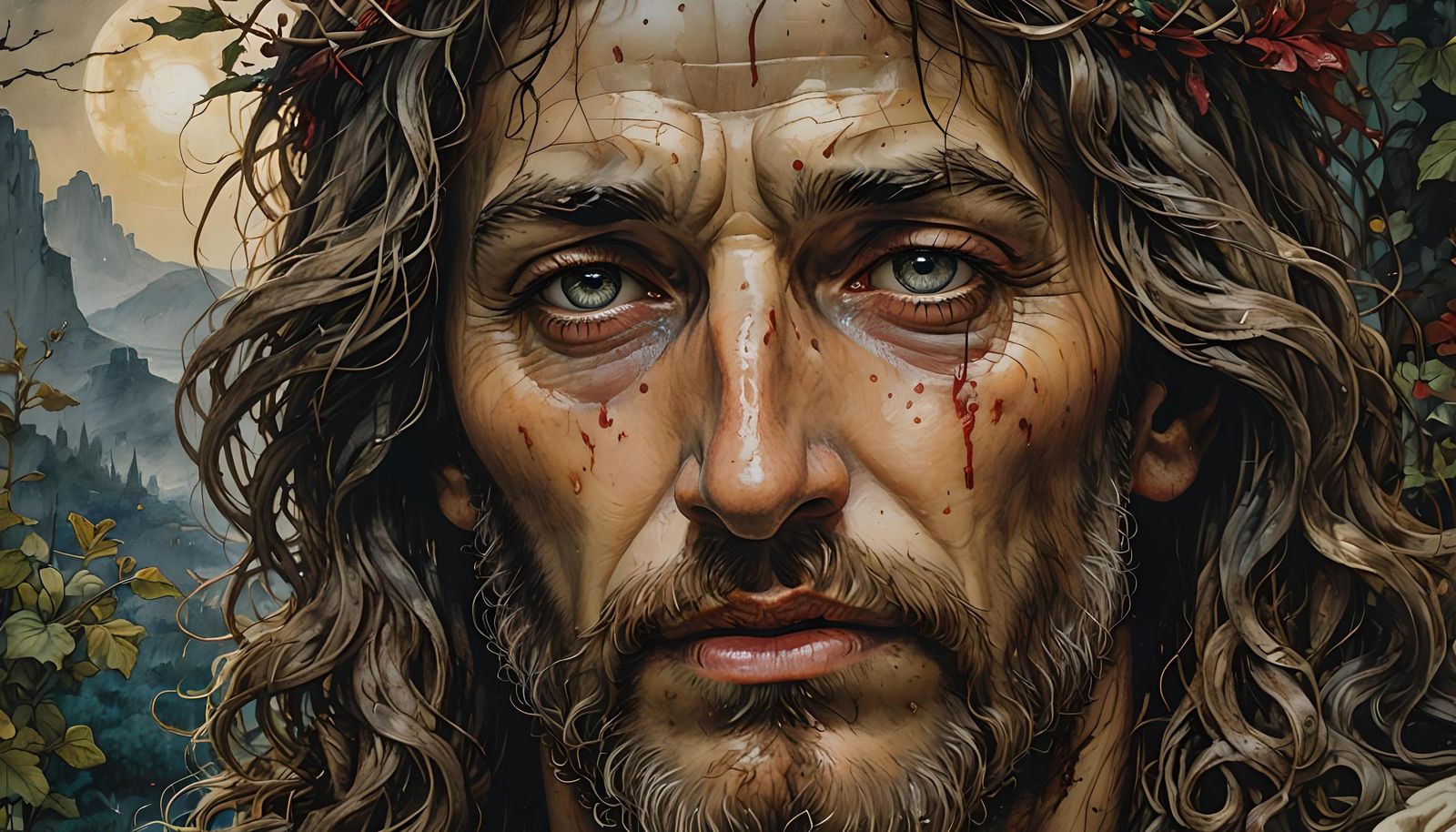 Jesus Under Stress: A Hyperdetailed Biblical Scene