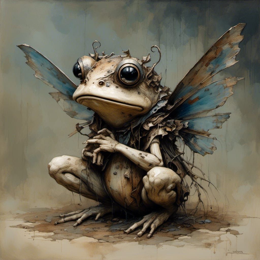 Mysterious fairy-toad