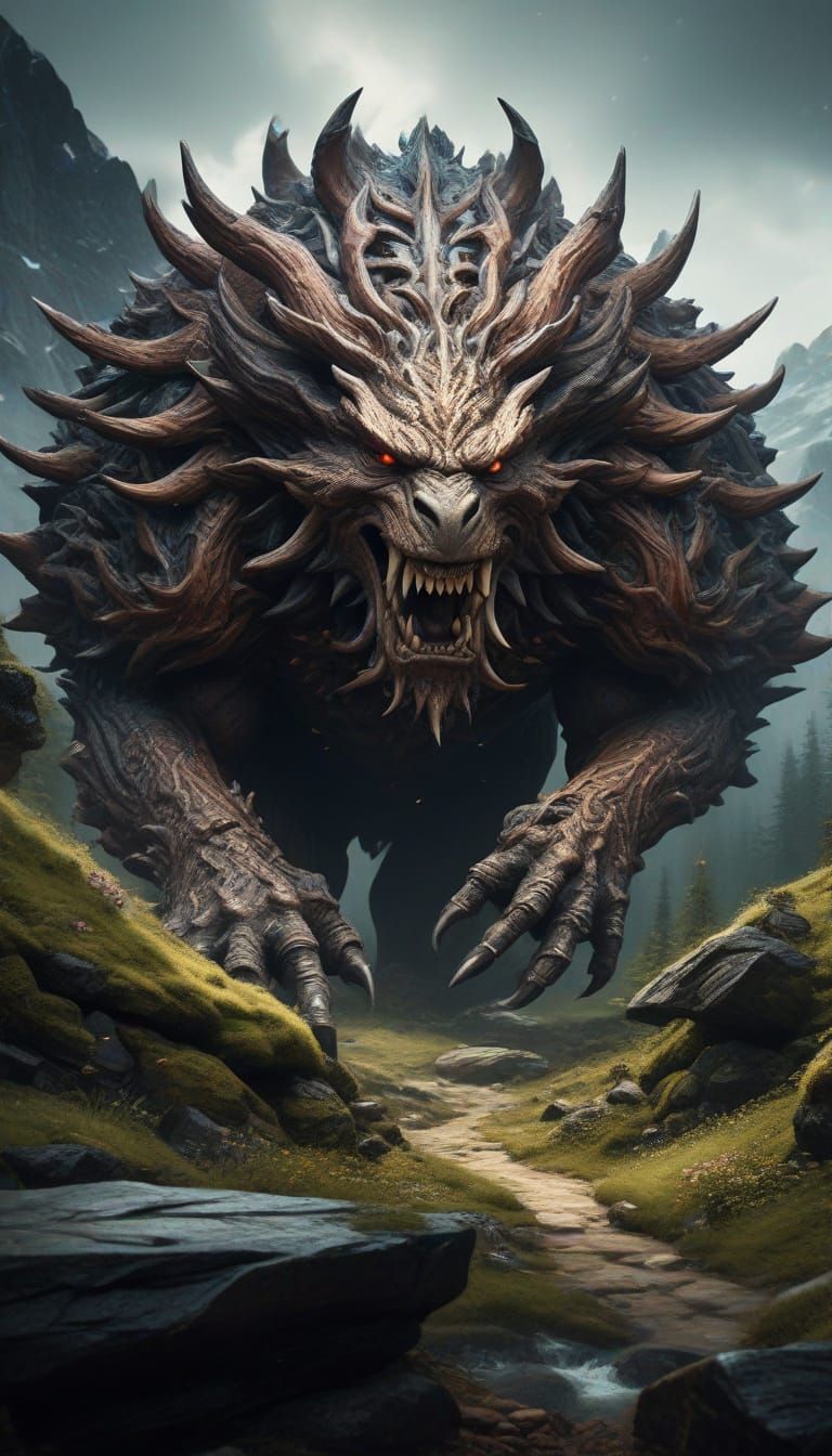 AI Generated Landscape from Complex Prompt