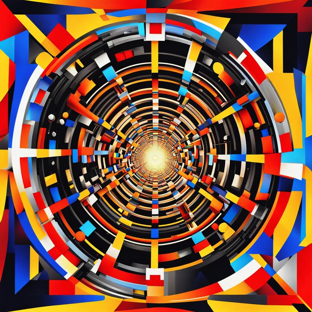 Infinite Consciousness Rising: Geometric Abstract Digital Ar...