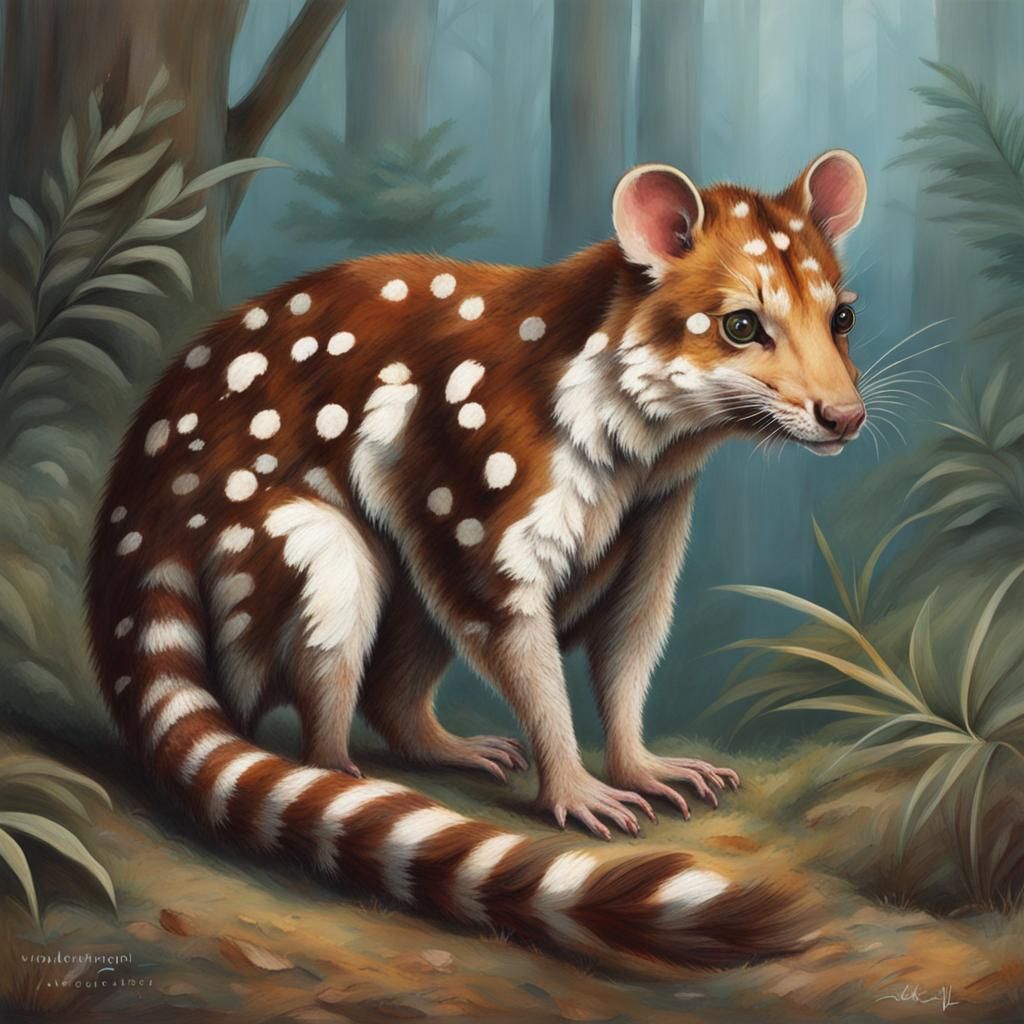 Striking Image of a Wild Tiger Quoll