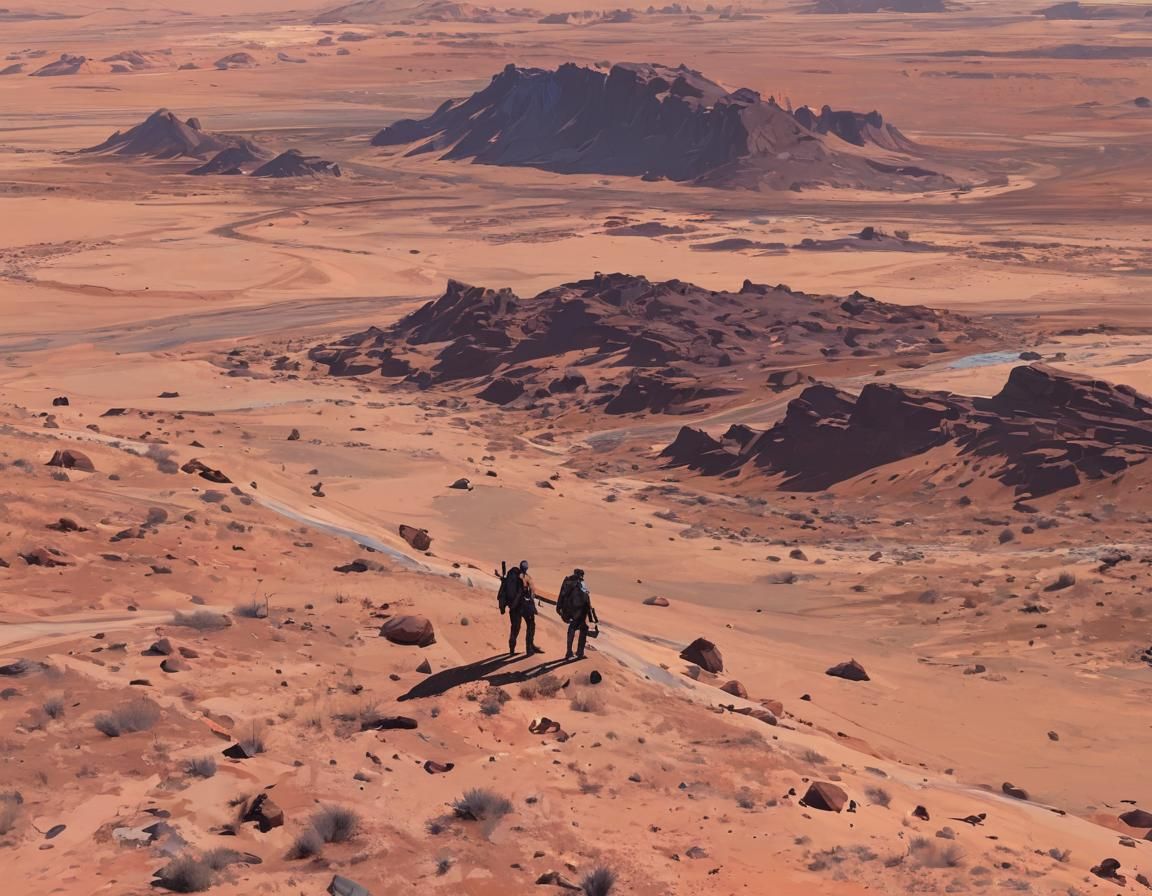 Barren Wasteland Landscape