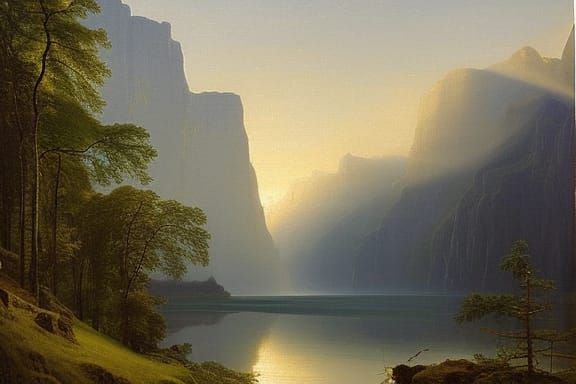 Romarheimsfjorden, unknown English artist (ca. 1870)