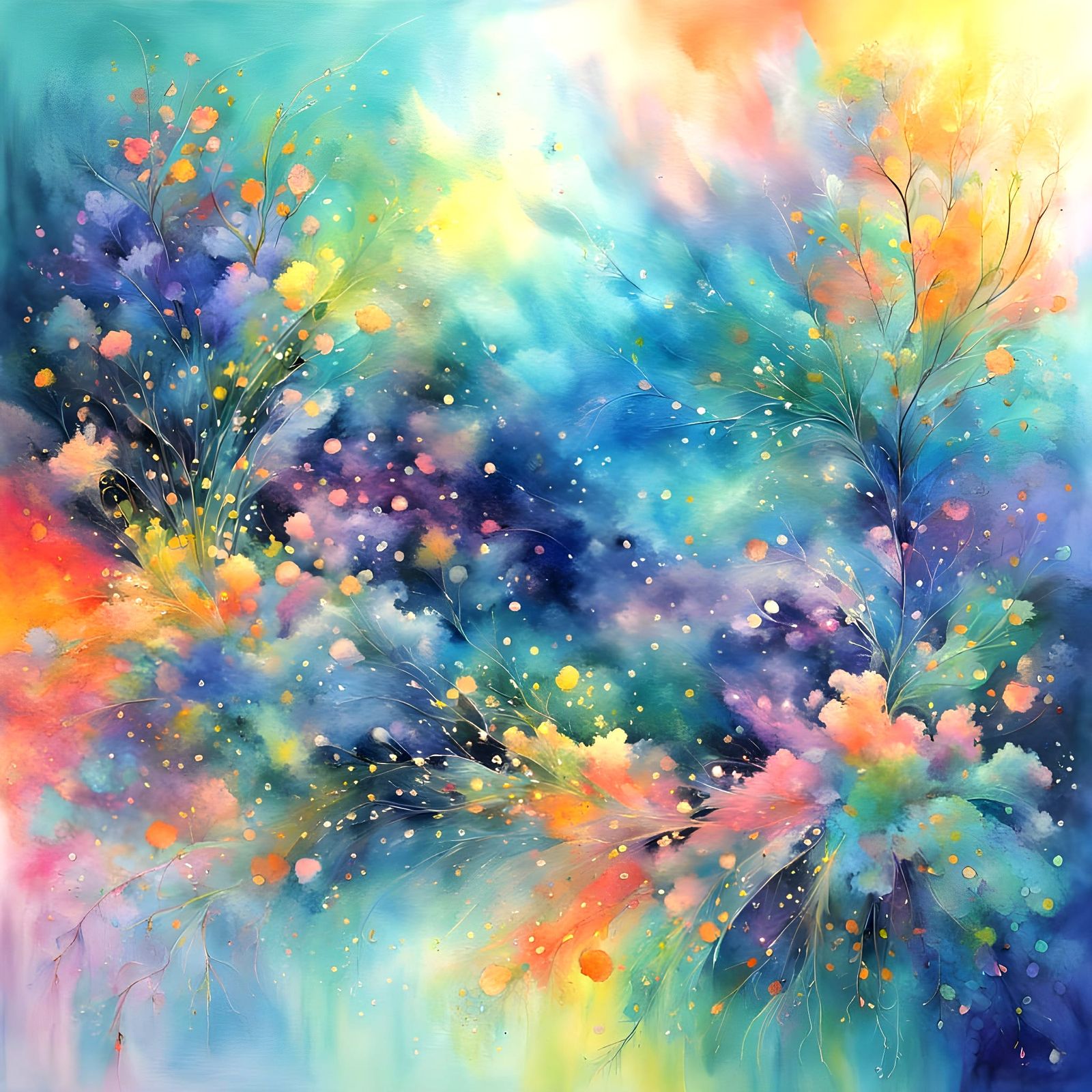 Ethereal Florals in Romanticism Style