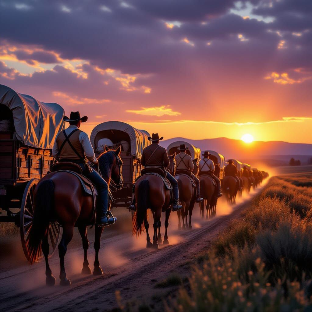 Oregon Wagon Journey: Cowboy Scouts Lead Hundreds West