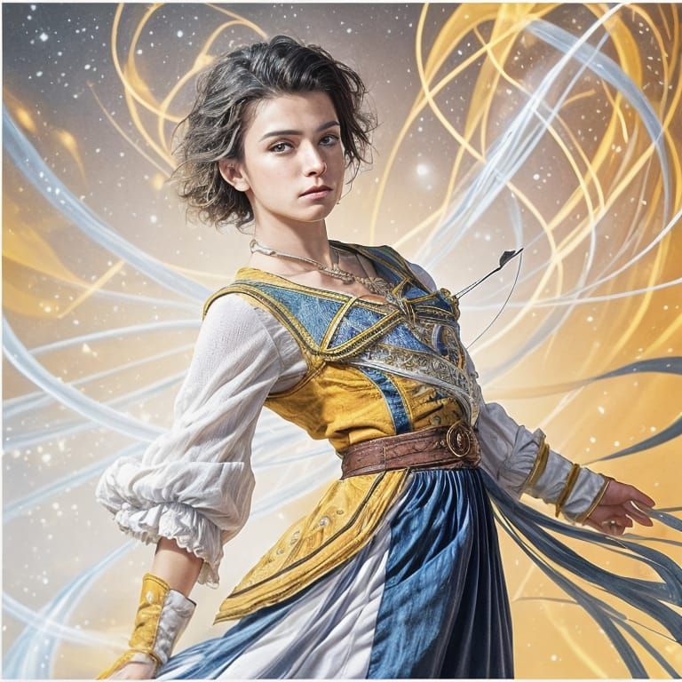 Dynamic Figures in Lyrical Abstract Composition