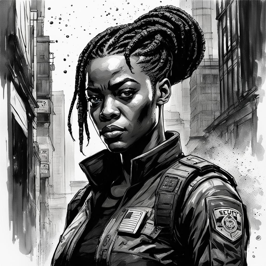 Stephan James as Security: Splash Art Portrait