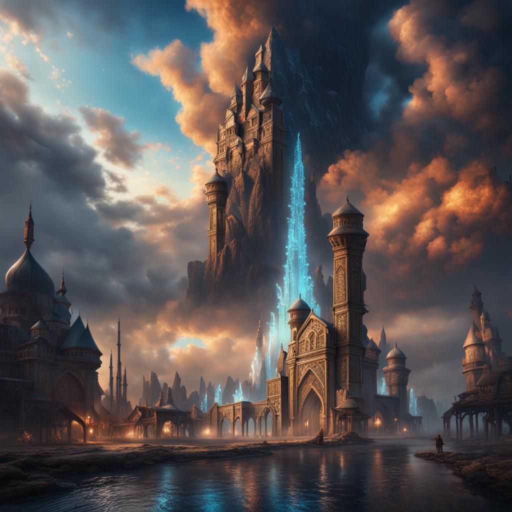 Detailed Matte Painting of Seljuk Architecture