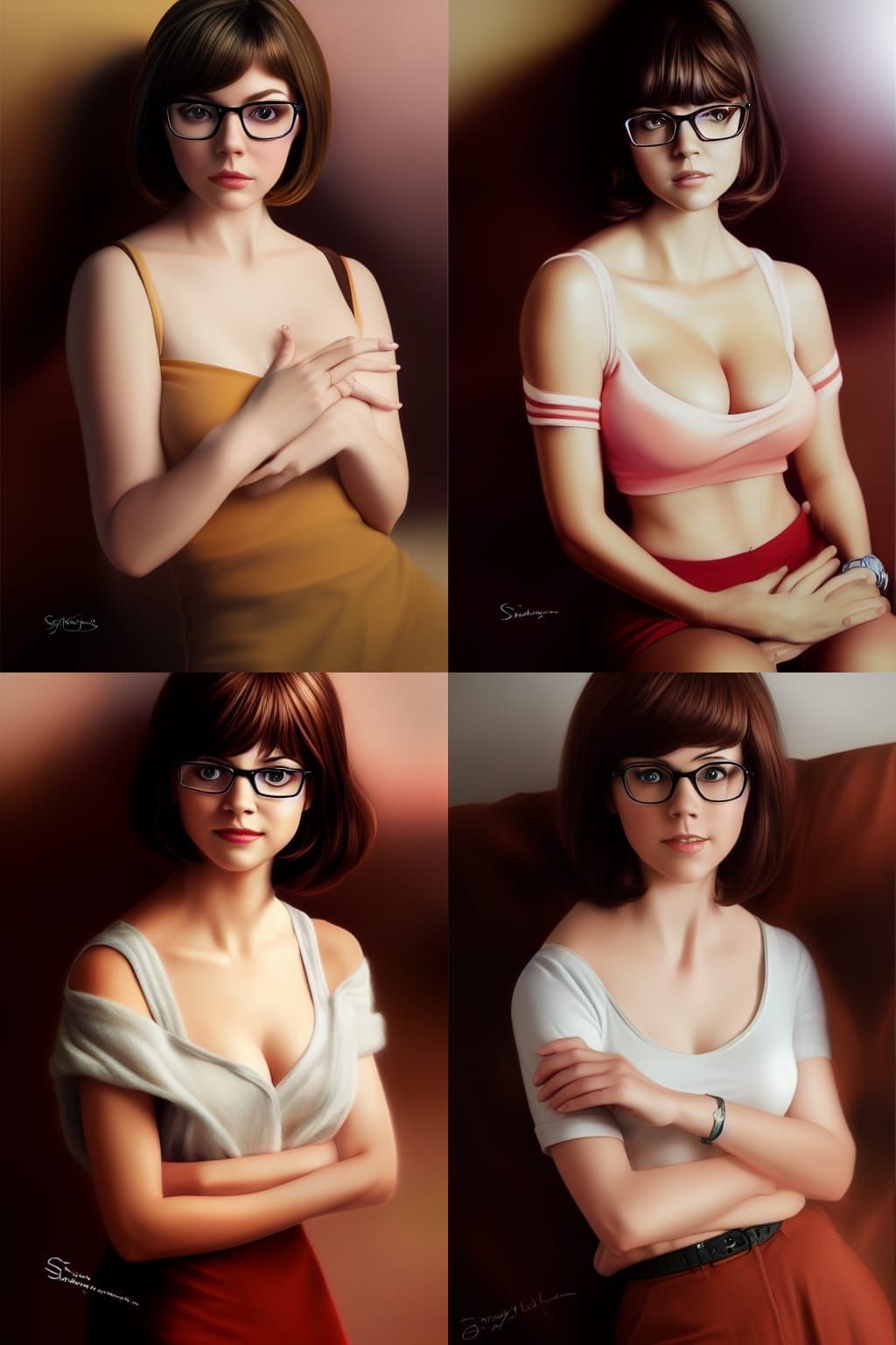 Realistic and Cute Velma Dinkley Portrait