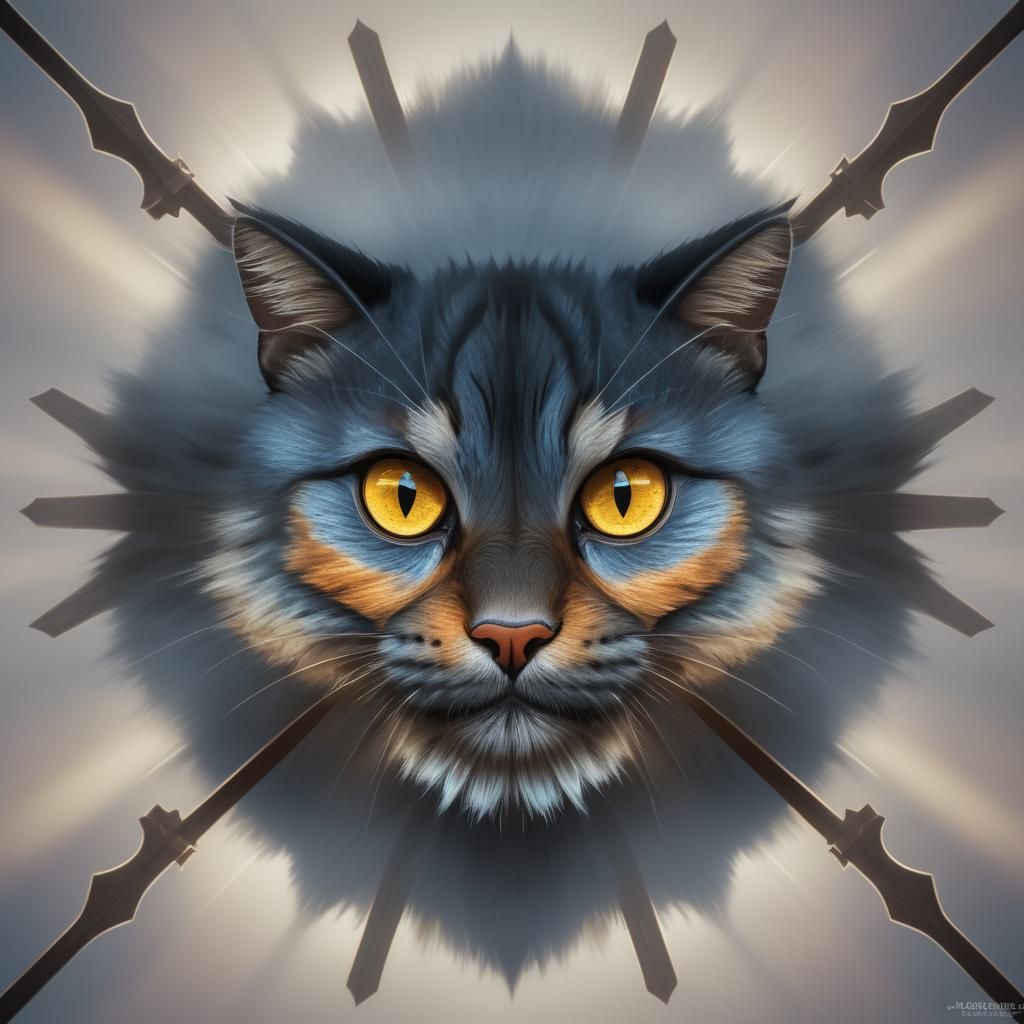 Hyperrealistic Cat Portrait in High Definition