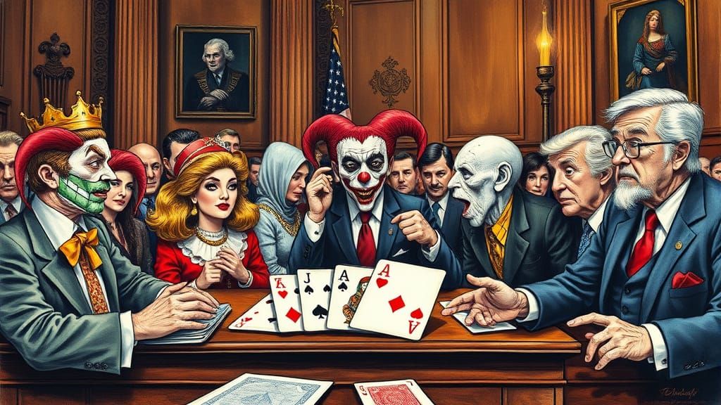 Congress as a Deck of Cards: A Chaotic Satire