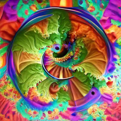 Mandela mandelbrot spiraling abstract colourful psychedelic