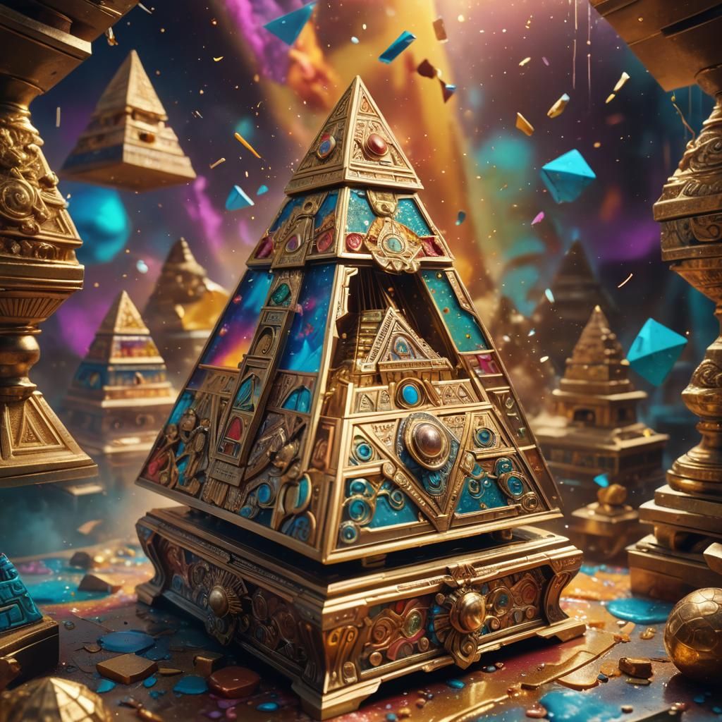 Pyramid music box