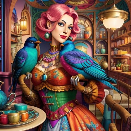 Whimsical Escher-Inspired Home With Birds