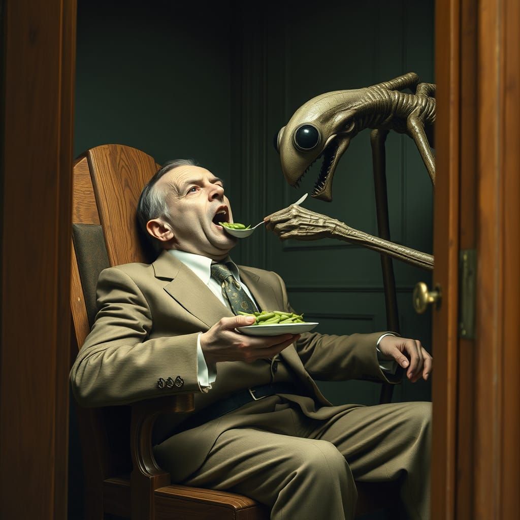 Distressed Man Forced Fed Lima Beans by Bizarre Entity in Da...