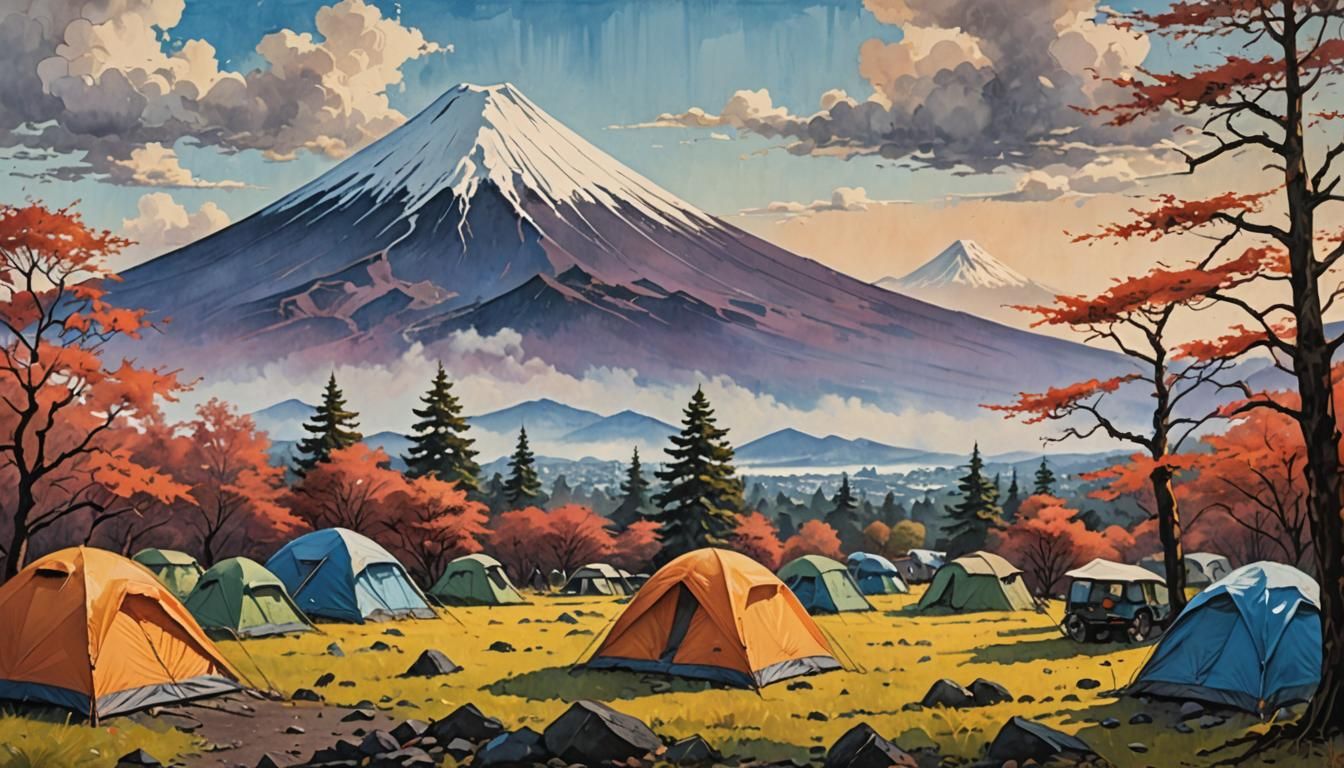 mt fuji camping site