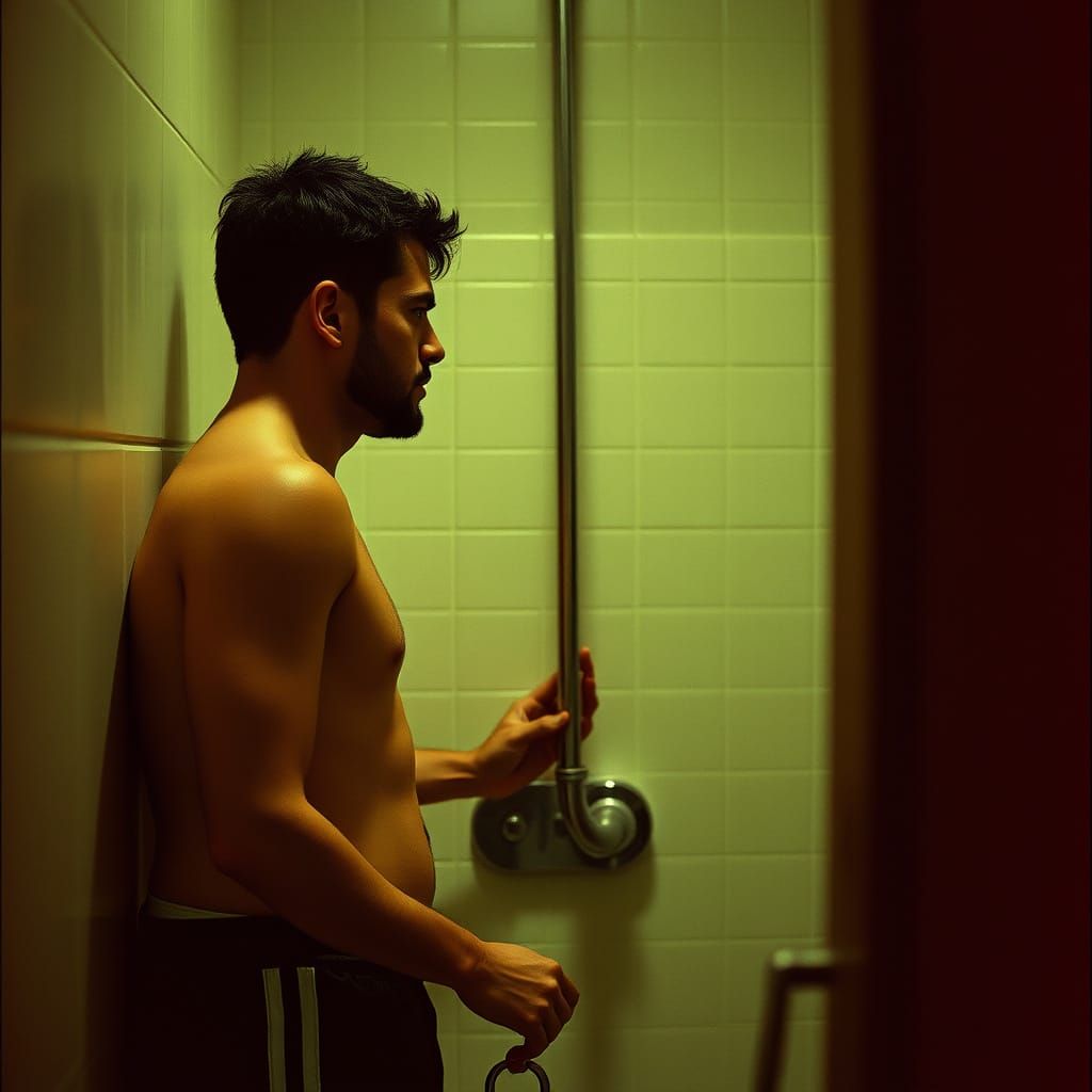 Two Male Players Find Refuge in the Bathroom, A Cinematic Mo...