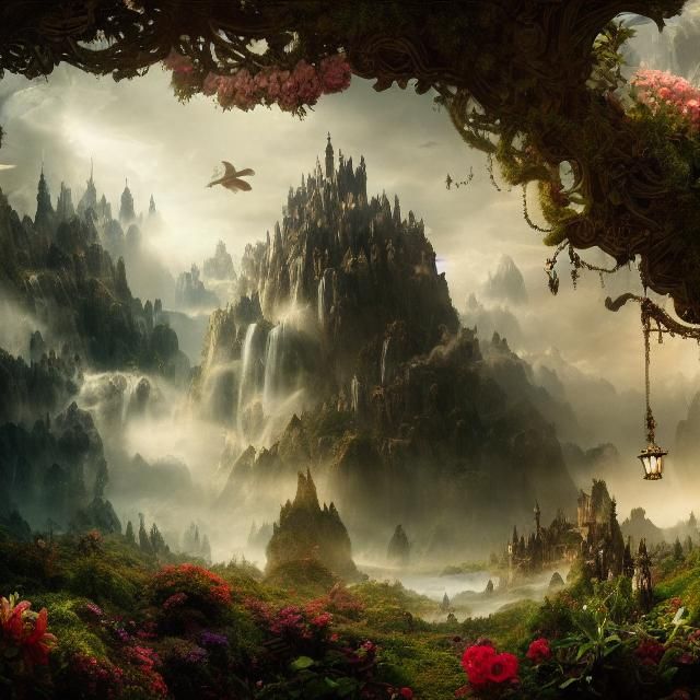 Epic Wonderland: Dramatic Digital Matte Painting