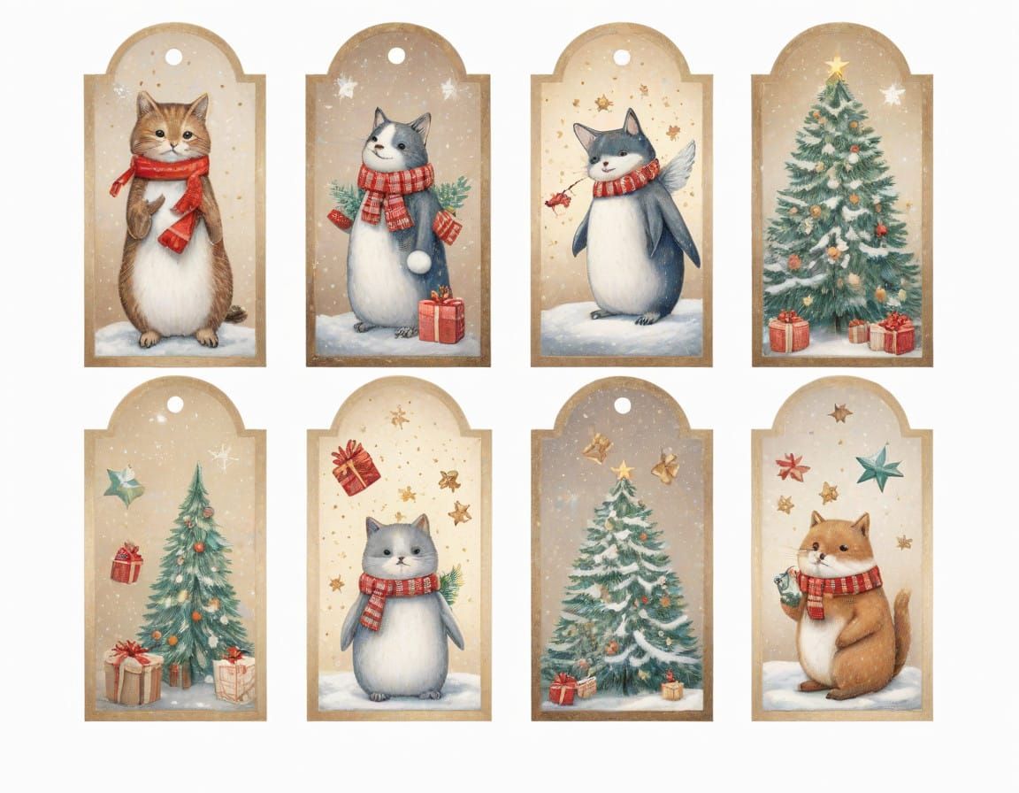 Vibrant Christmas Memories Mosaic in a Modern Aesthetic