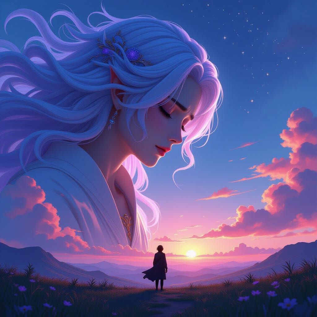 Celestial Being Mourns Lost Mortal Love