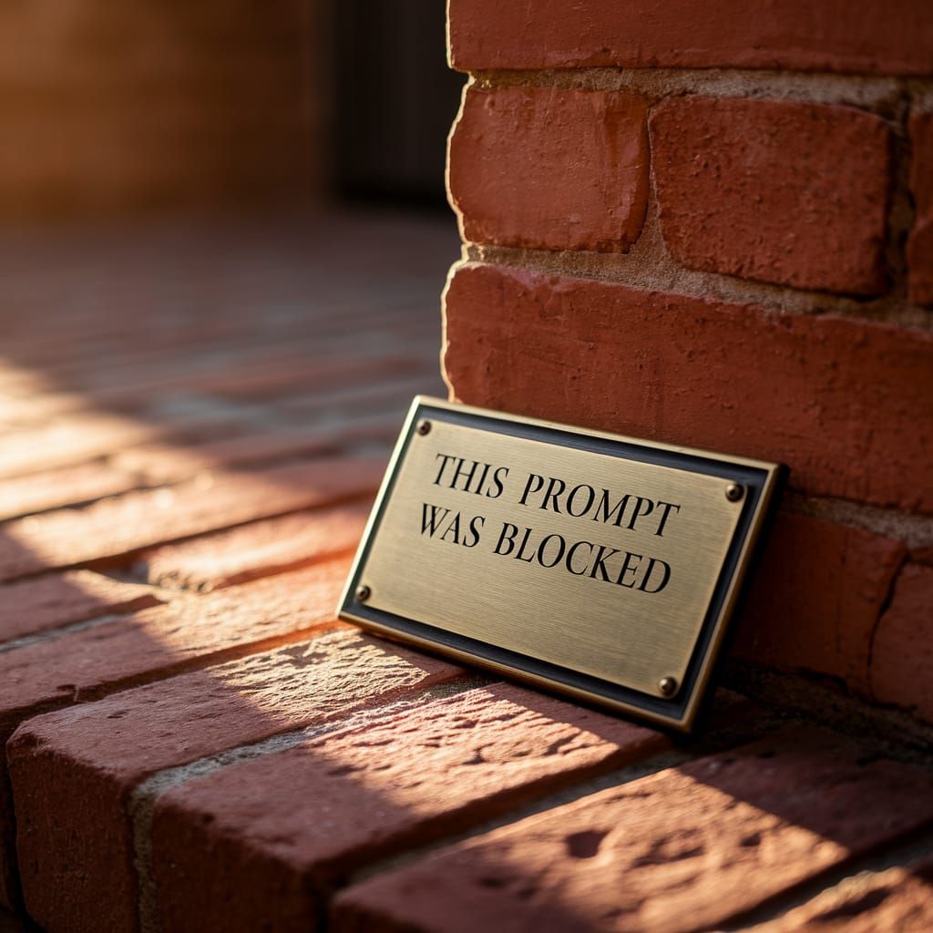 "This prompt was blocked"