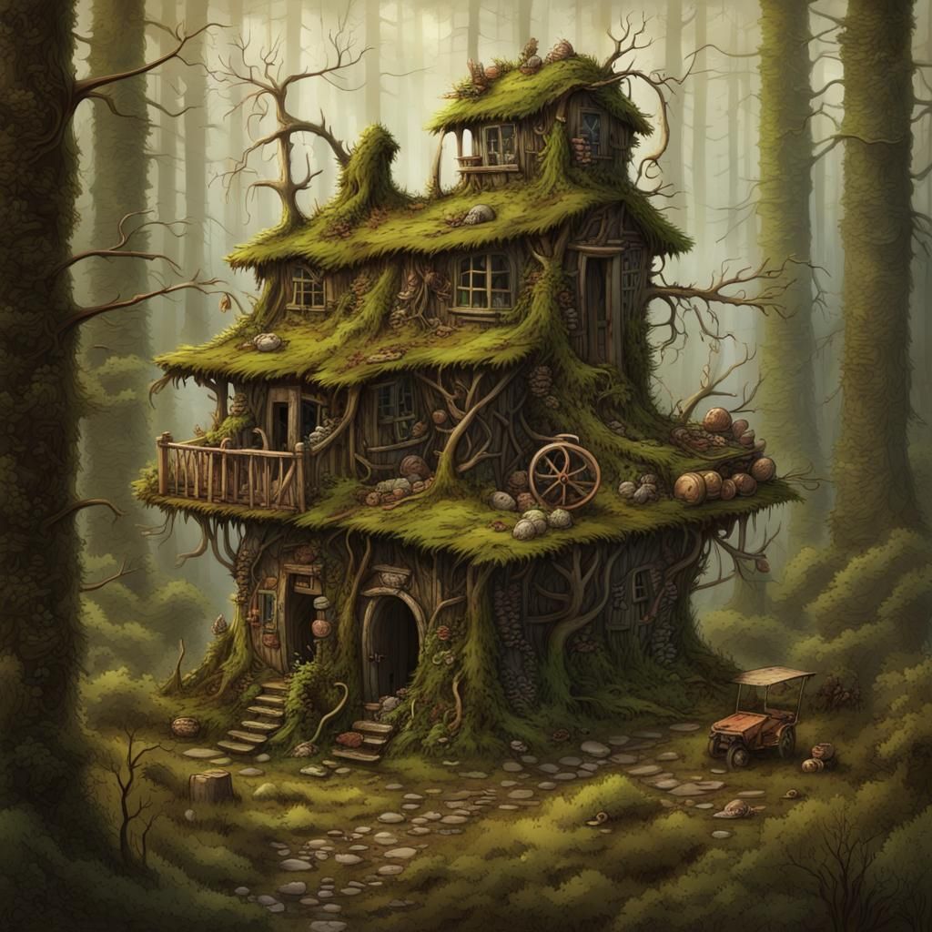 Forest Machine Boogeyman Illustration