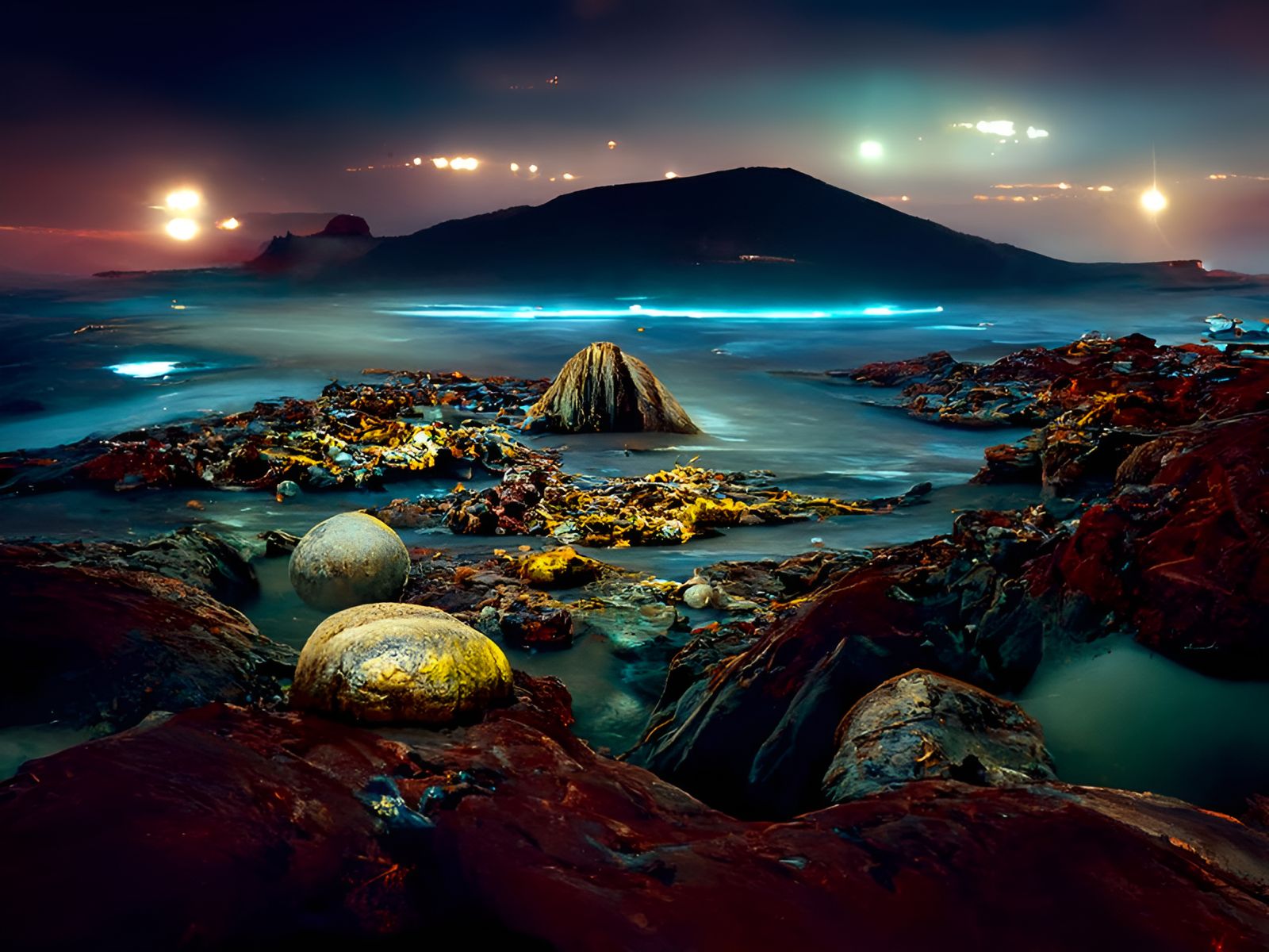Alien Littoral Zone Landscape in 8K Resolution