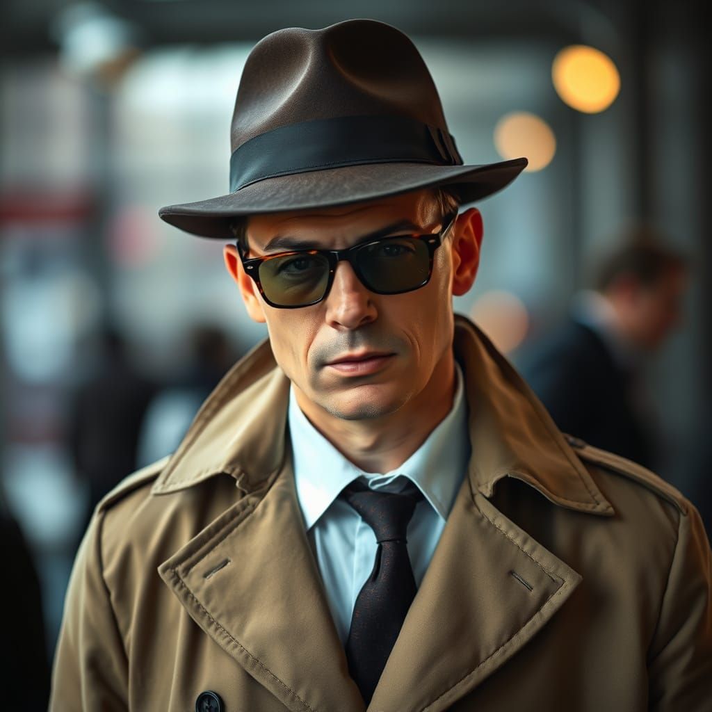 A Sophisticated Spy Caught in a Candid Moment