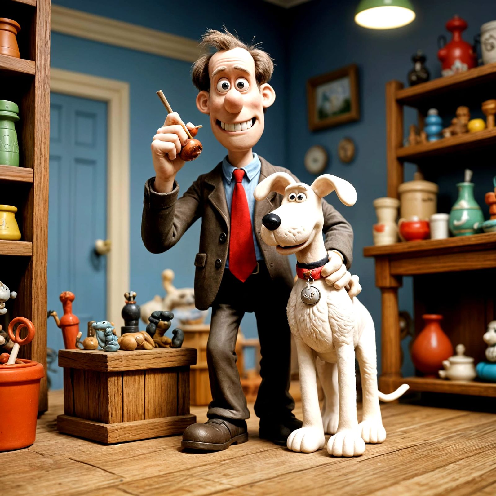 Charming Claymation of Wallace and Gromit's Adventures