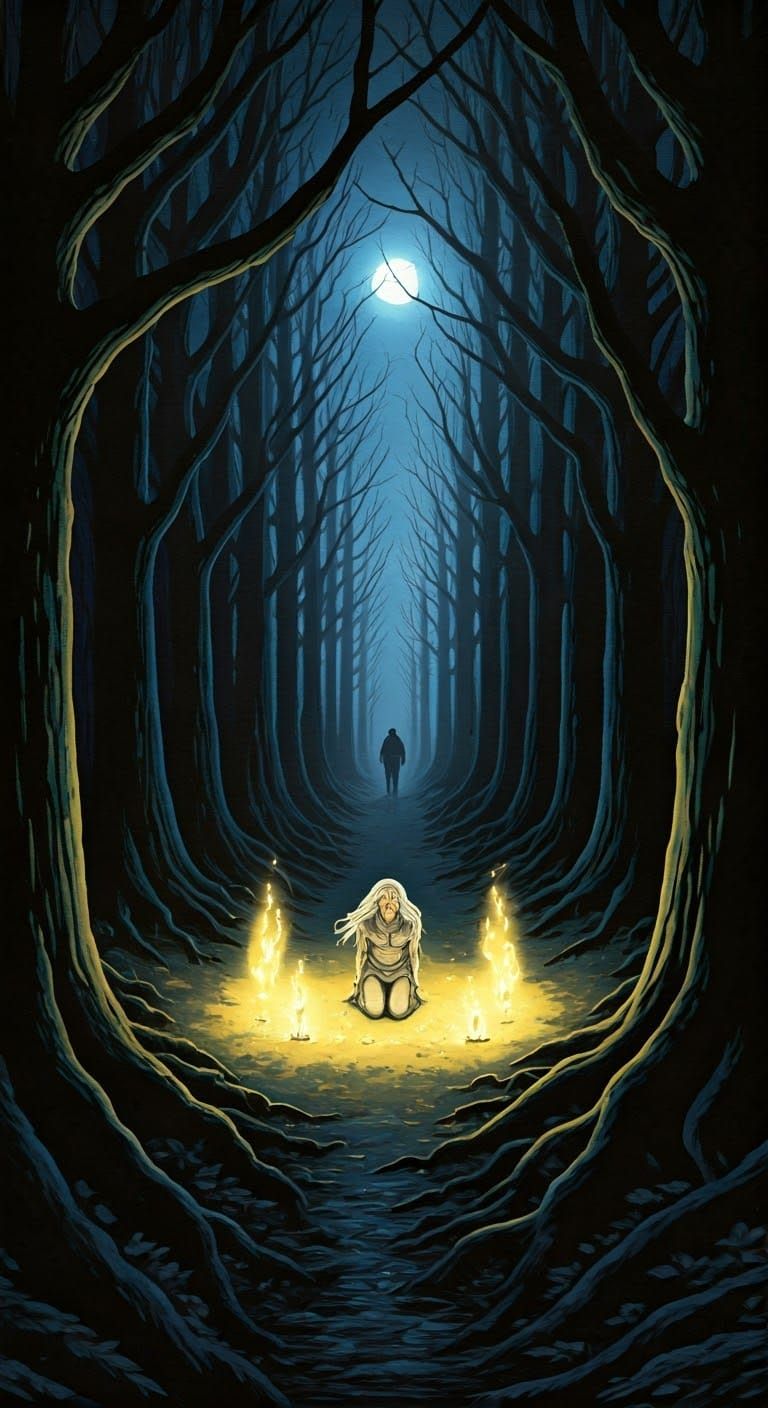 Dark Fantasy Ritual Interrupted in Dungeons and Dragons Styl...