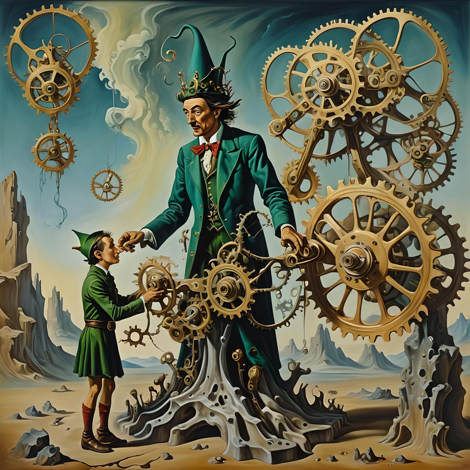 Elf and Trickster: A Surrealist Vision