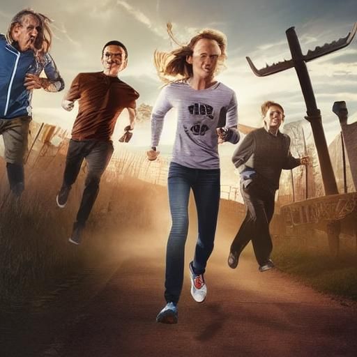 Running Scared: An AI Generated Image