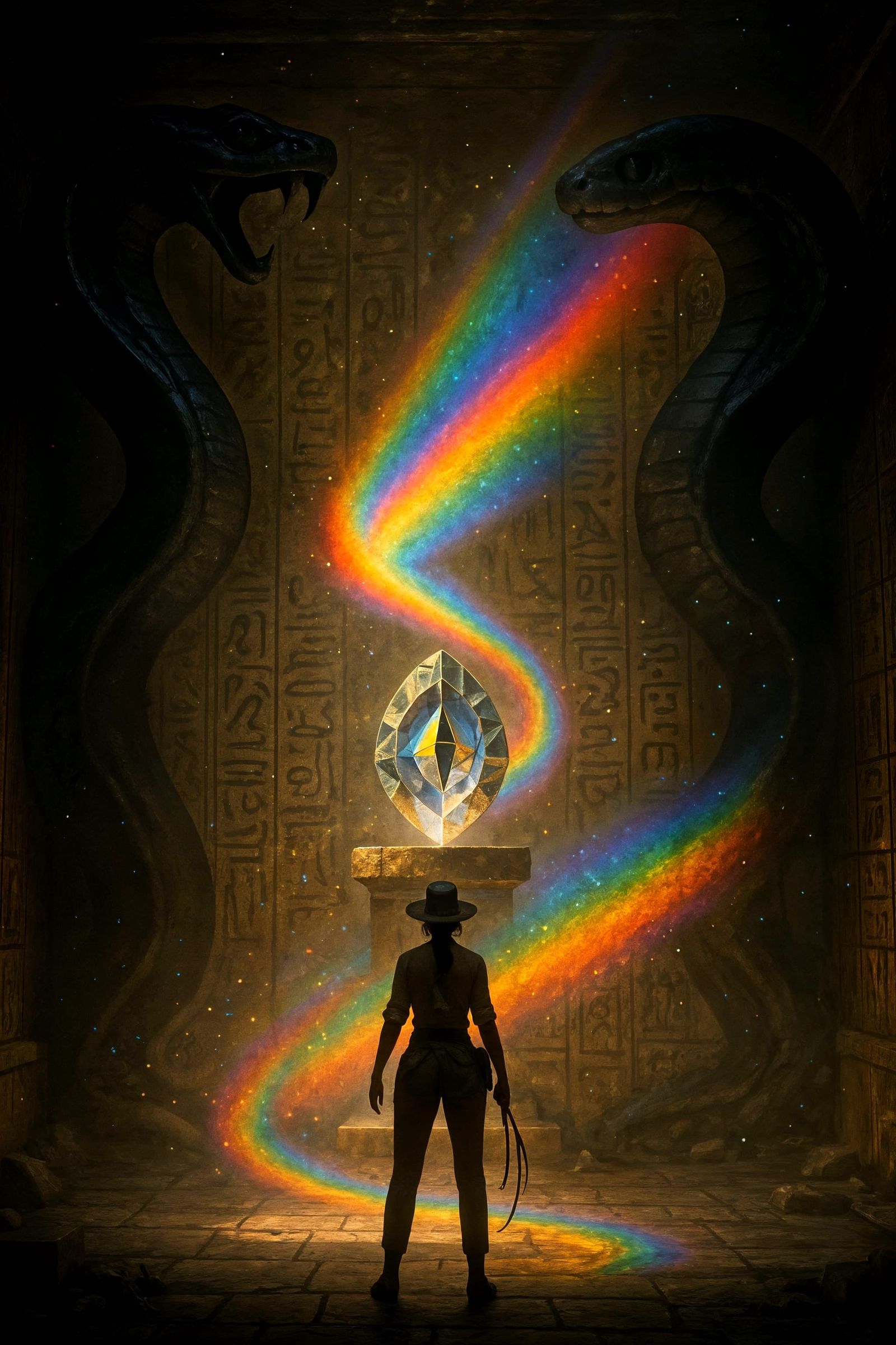 Archaeologist in Chamber of Refracted Light