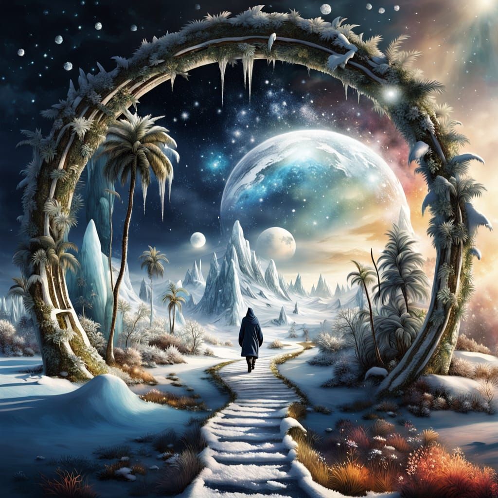 Tropical Universe: Frozen Stargate in Arctic Wasteland