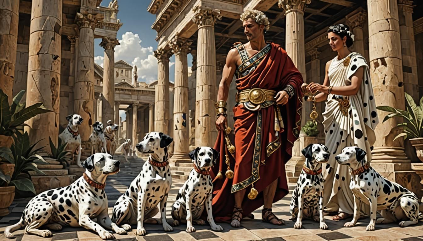 Romans and Dalmatians in Fractal Elegance