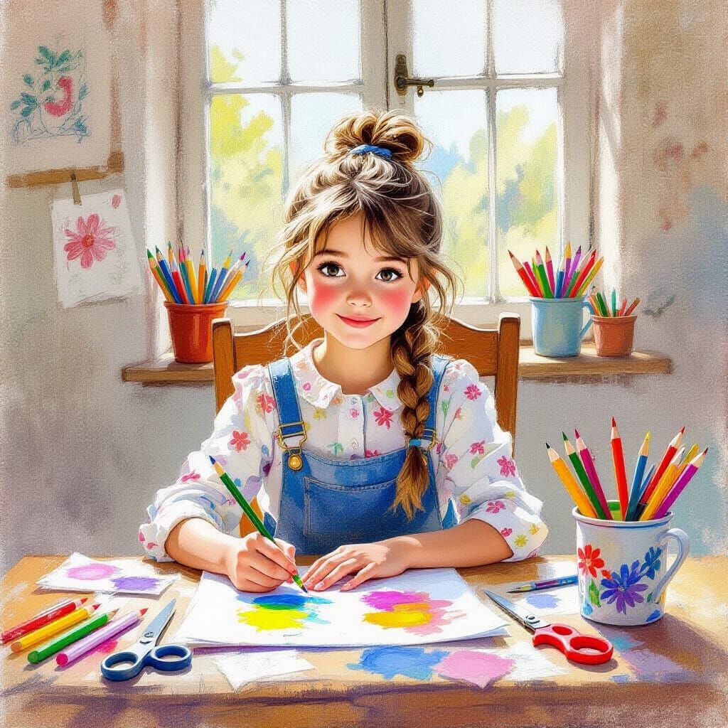 Young Artist's Whimsical Creative Haven