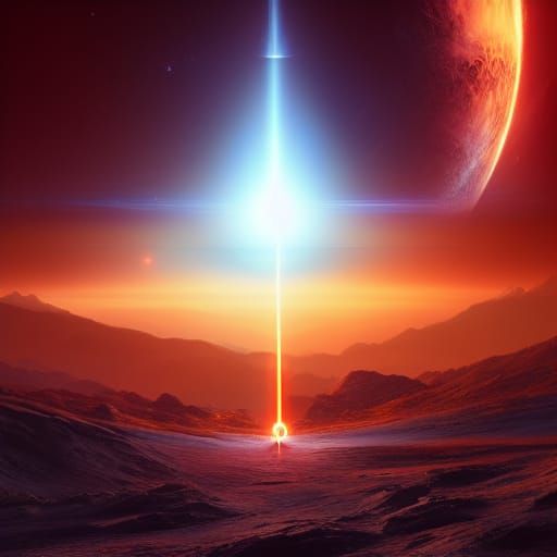 Elon Musk in Space Driving Tesla Near Blackhole