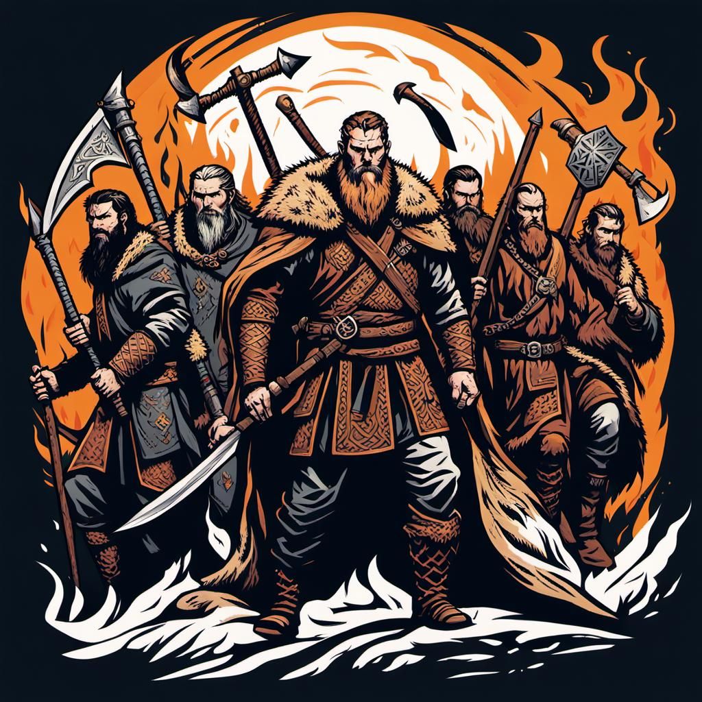 Nomadic Warrior Brings Light to a Burning Medieval City