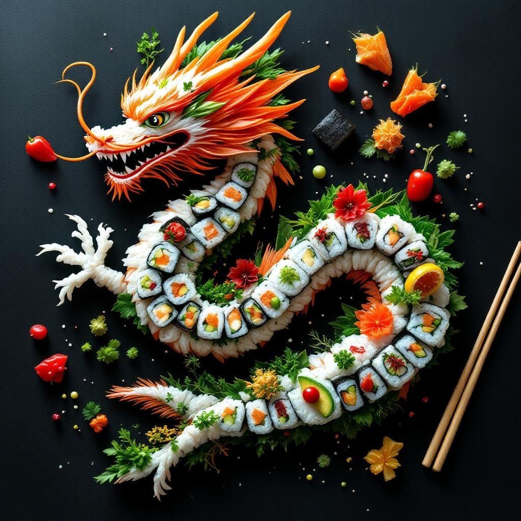 Sushi dragon