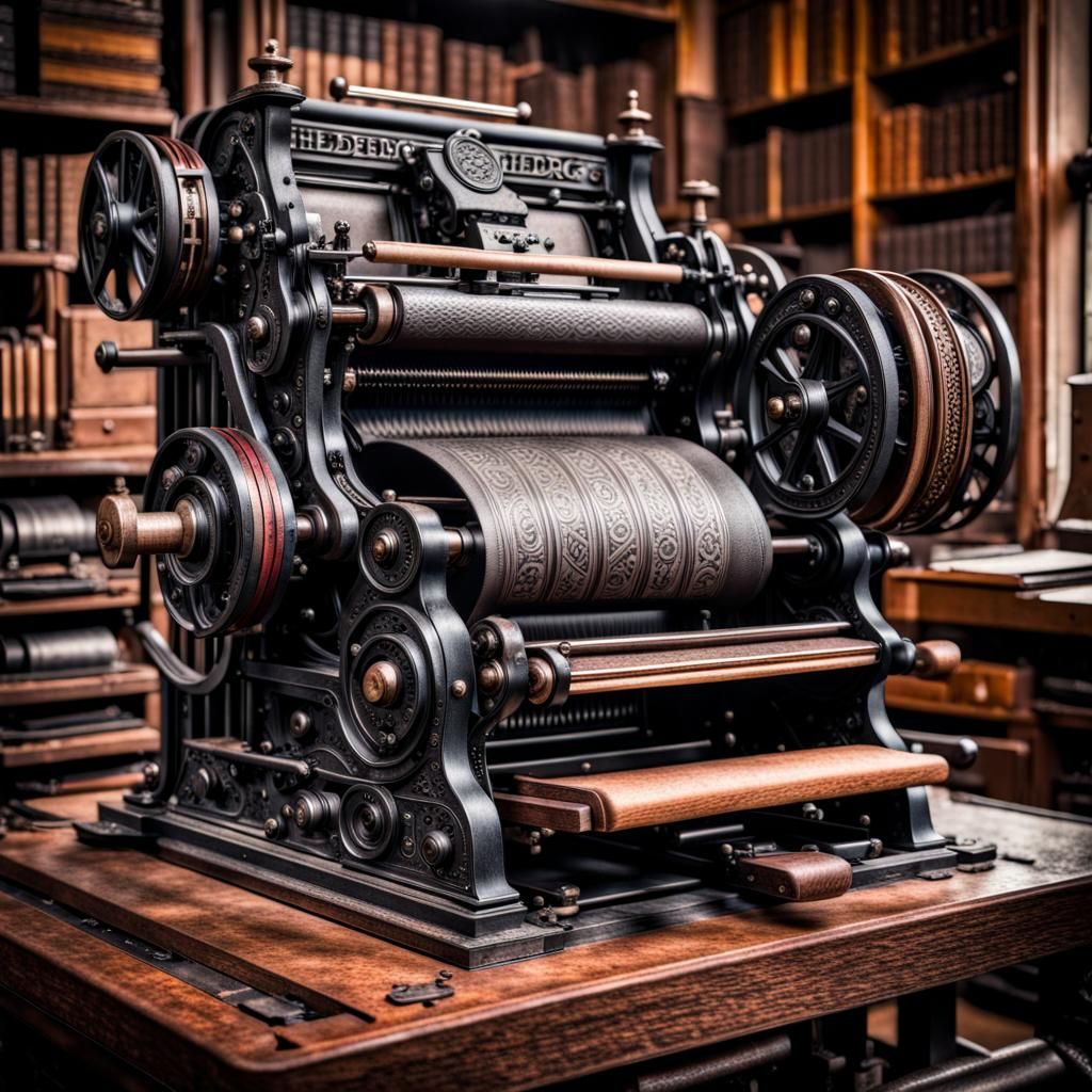 Hyperrealistic Heidelberg Letterpress in High Definition