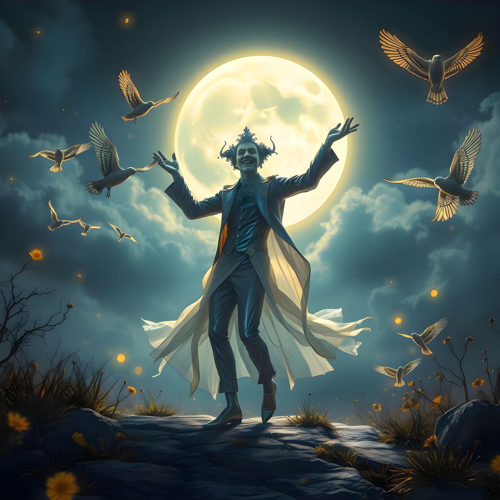 Jokerman's Dance: A Fantastical Matte Painting