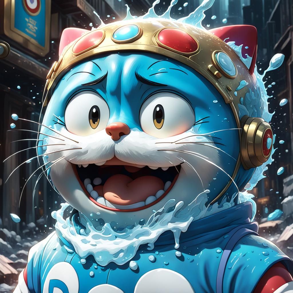 Doraemon's Death: A Grieving Nobita Portrait