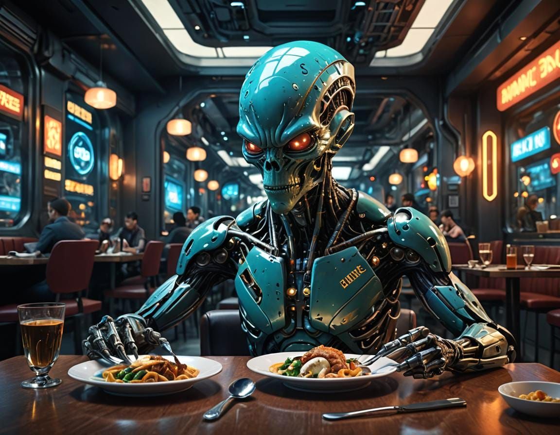 Dining Alien 2050