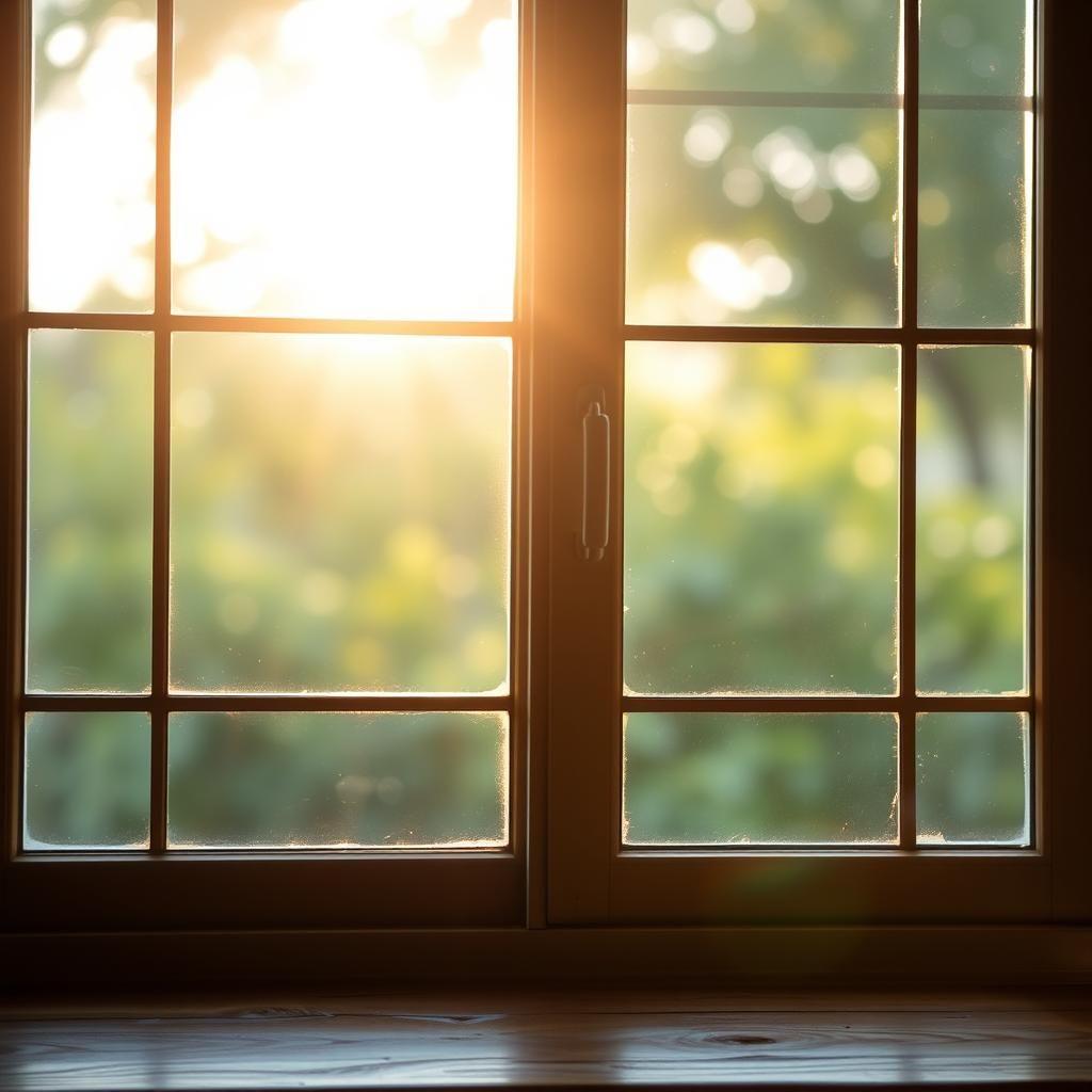 Window with Bokeh in Natural Lighting