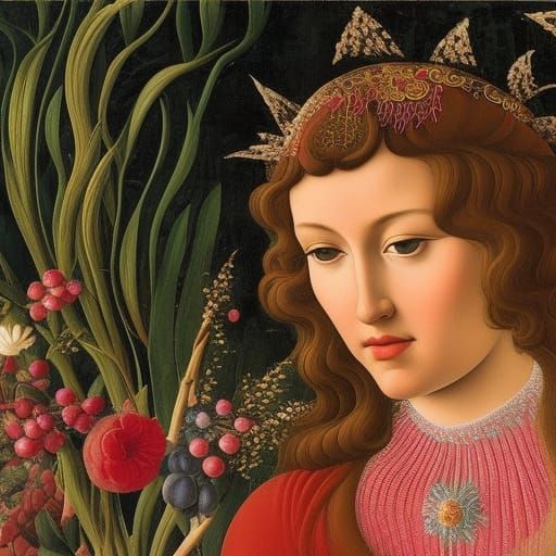 Ethereal Fairycore Creature in Renaissance Style